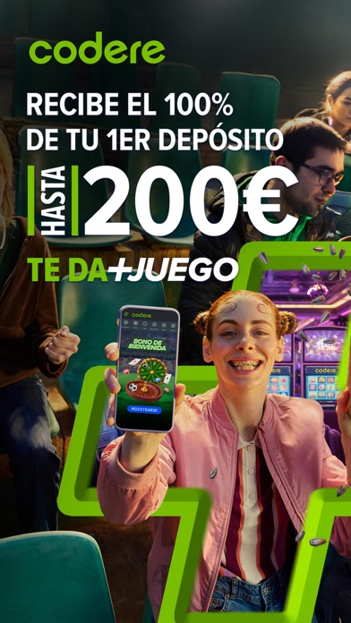 App móvil de Codere - pantalla principal