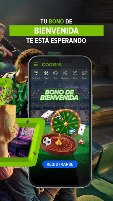 App móvil de Codere - sección deportes